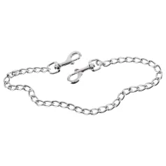 ZADO - dubbele metalen karabijnhaak met ketting - 50cm