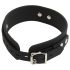 Bad Kitty - siliconen halsband en riem (zwart)