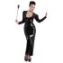 Glanzend, strass paddle (zwart)