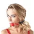 Bad Kitty - silicone ballgag - kunstleren band - rood