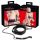 Bad Kitty - Glinsterende halsband en riem (zwart)