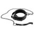 Bad Kitty - Glinsterende halsband en riem (zwart)