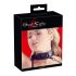 Bad Kitty - Glinsterende halsband en riem (zwart)