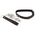 Bad Kitty - hartvormige halsband en metalen riem (zwart)