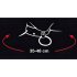 Bad Kitty - hartvormige halsband en metalen riem (zwart)