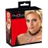 Bad Kitty - hartvormige halsband en metalen riem (zwart)