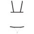 Bad Kitty - Zwarte body met studs (S-L)