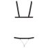 Bad Kitty - Zwarte body met studs (S-L)