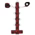 Bad Kitty - bondage set koppelbare pols- en neksluiting - rood/zwart