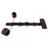Bad Kitty - bondage set koppelbare pols- en neksluiting - rood/zwart
