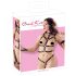 Bad Kitty - Riemen & Polsboeien Set (Zwart) - L/XL