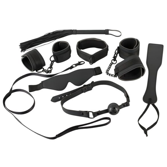 Bad Kitty - Leren boeien set (8-delig) - zwart