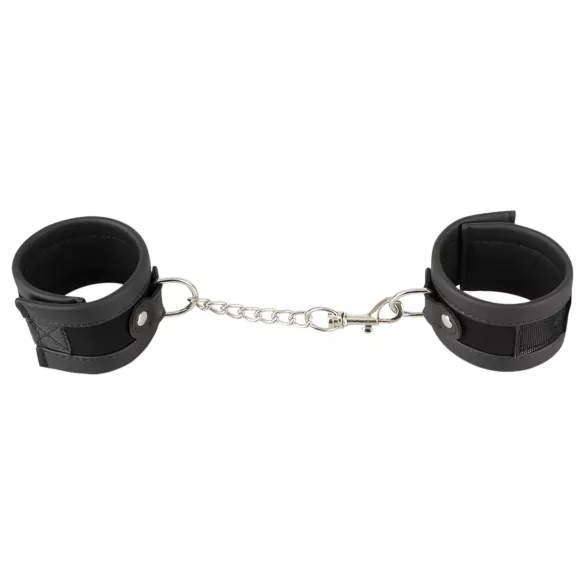 Vegan Fetish - polsboeien - korte ketting - zwart