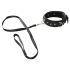 Vegan Fetish - Zwarte halsband & riem met studs