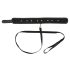 Vegan Fetish - Zwarte halsband & riem met studs