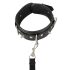 Vegan Fetish - Zwarte halsband & riem met studs