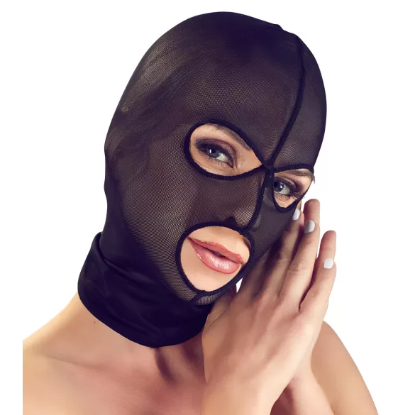 Bad Kitty - orale maskermasker - mesh - zwart