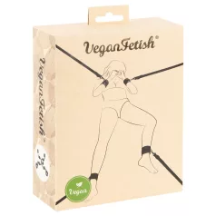 Vegan Fetish - bed boeien set - zwart