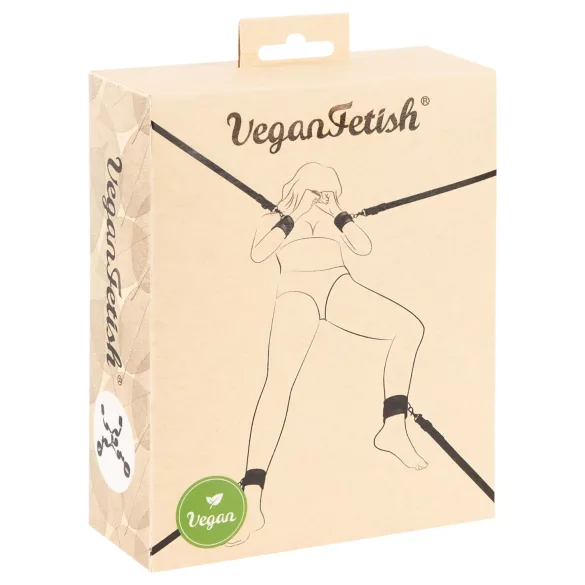 Vegan Fetish - bed boeien set - zwart