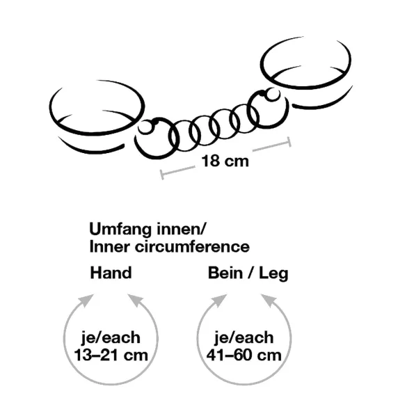 Bad Kitty - handboeien set - handen aan dijen - rood