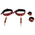 Bad Kitty - handboeien set - handen aan dijen - rood
