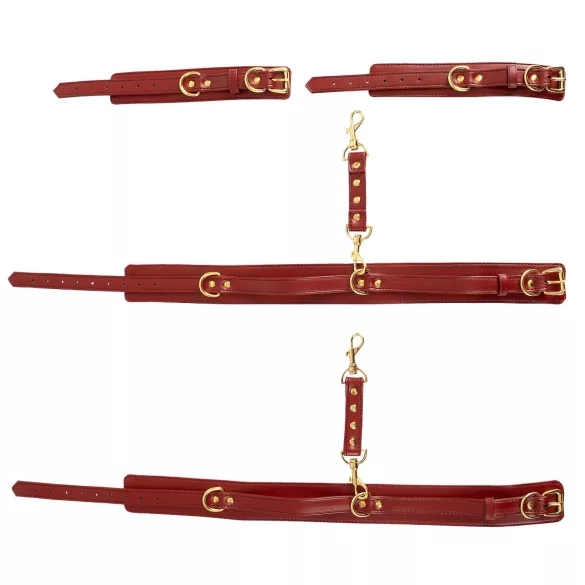 Bad Kitty - handboeien set - handen aan dijen - rood