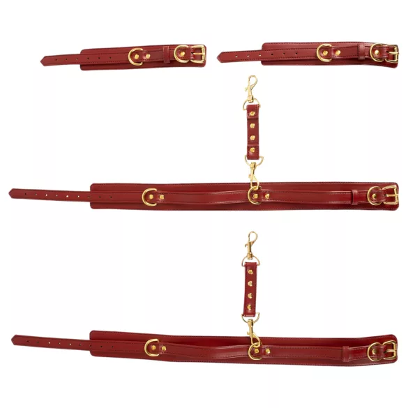 Bad Kitty - handboeien set - handen aan dijen - rood