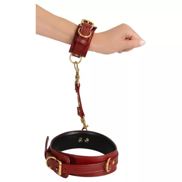 Bad Kitty - handboeien set - handen aan dijen - rood