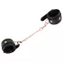 Bad Kitty - handboeien met ketting - zwart/rosegoud