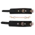 Bad Kitty - handboeien met ketting - zwart/rosegoud