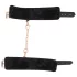 Bad Kitty - handboeien met ketting - zwart/rosegoud