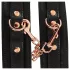 Bad Kitty - handboeien met ketting - zwart/rosegoud