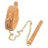 Vegan Fetish - halsband met riem (kurk)