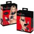 Bad Kitty - zwarte 4-delige bondageset met ruches