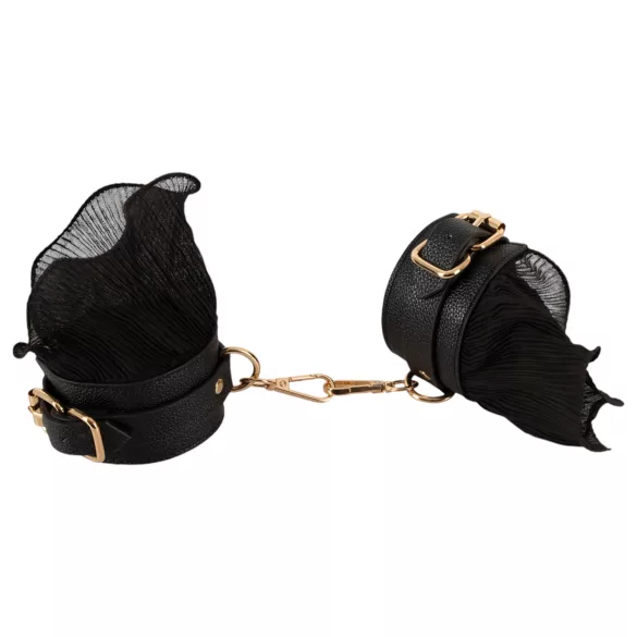 Bad Kitty - set met gerimpelde boeien (4-delig) - zwart