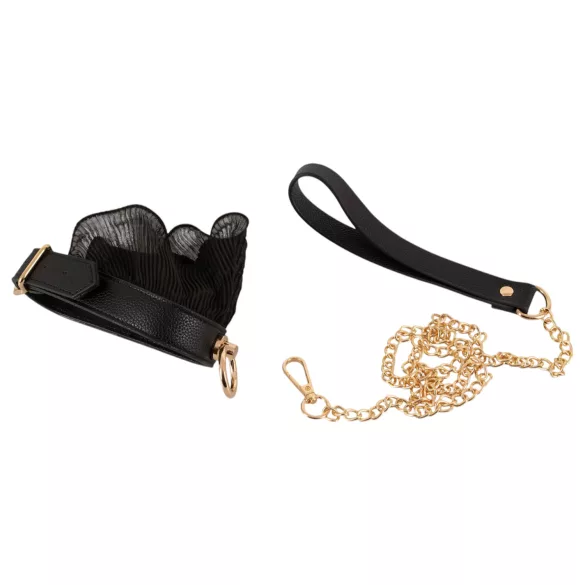 Bad Kitty - set met gerimpelde boeien (4-delig) - zwart