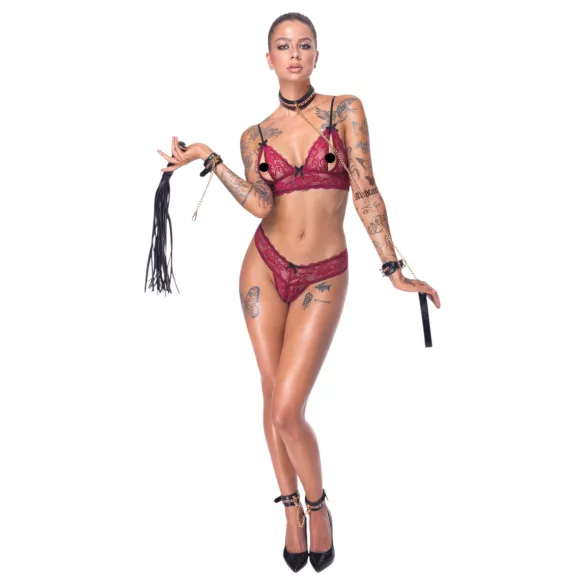 Bad Kitty - bondage set - 6-delig - zwart