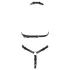 Bad Kitty - body met bandjes en open bh (zwart) - S-L