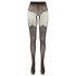 Cottelli - Opengewerkt patroonpanty (zwart) - 2/S