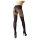 Cottelli - Opengewerkt patroonpanty (zwart) - 4/L