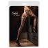 Cottelli - Dubbel effect open netpanty (zwart) - L/XL