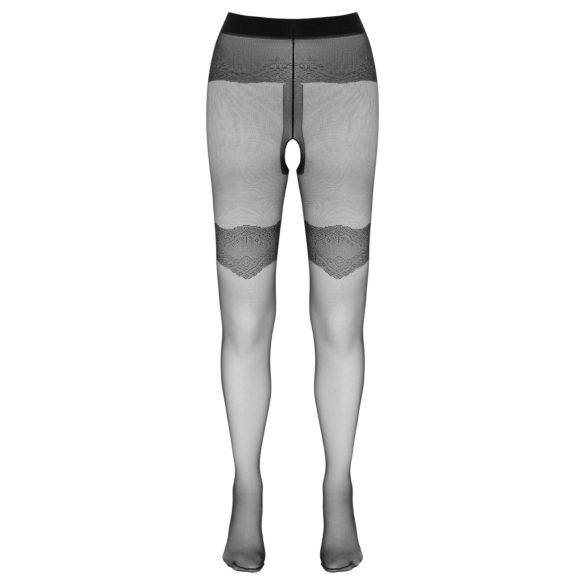 Cottelli - exclusief patroon, open panty (zwart)