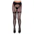 Cottelli Legwear - jarretelkousen met open kruis - zwart - S-L