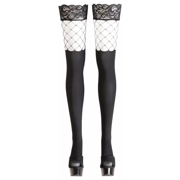 Cottelli - Kousen met jarretels - Zwart - M/L