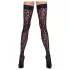 Cottelli Legwear - hold-up kousen - panterprint - zwart