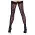 Cottelli Legwear - Zwarte panterprint hold-ups
