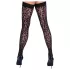 Cottelli Legwear - hold-up kousen - panterprint - zwart - 3