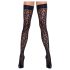Cottelli Legwear - Zwarte panterprint hold-ups - 5