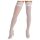 Cottelli - kanten, bloemenstay-up kousen (wit)