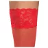 Cottelli - kanten hold-ups - bloemenmotief - rood